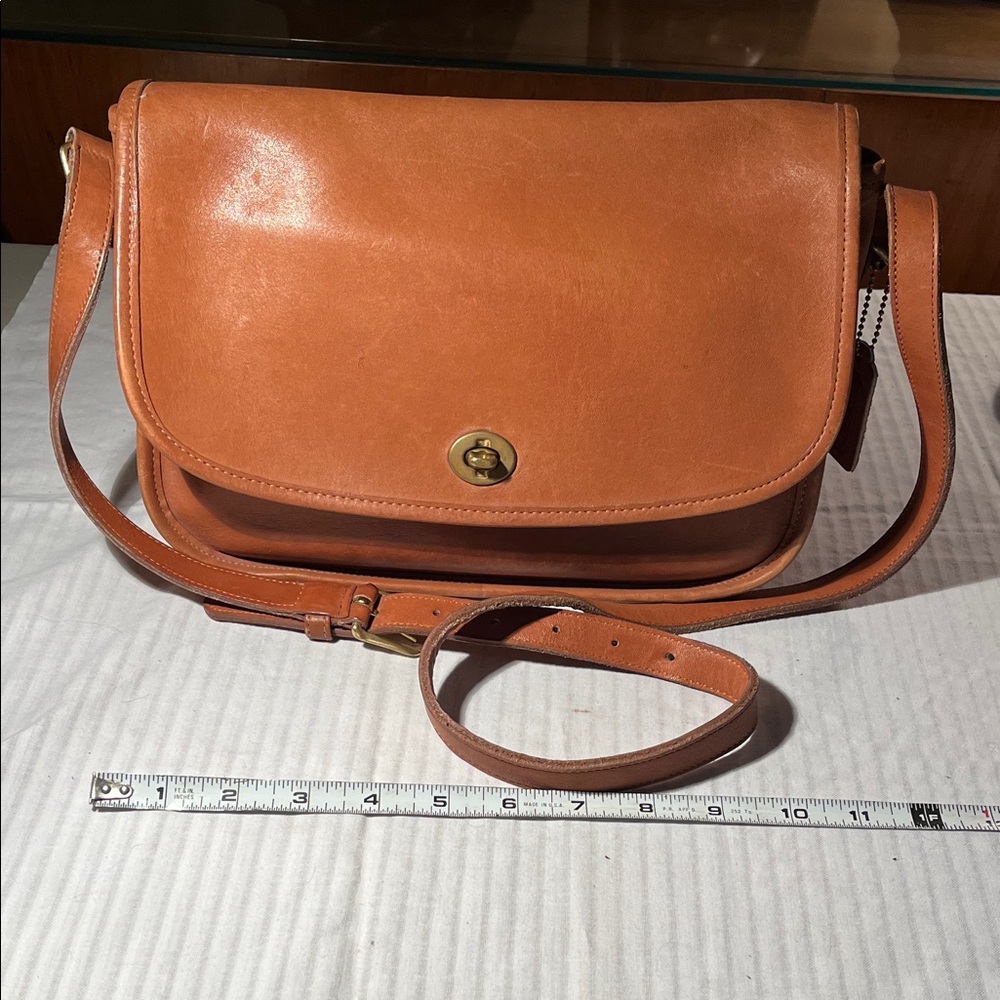 Coach Tan Leather Crossbody Bag